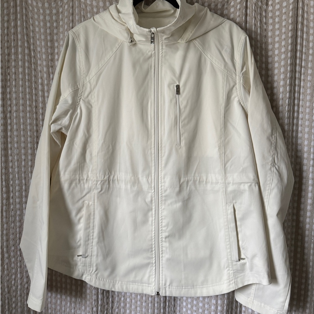 Buff Bunny 5th Element Cream Hooded Jacket Windbreaker XL